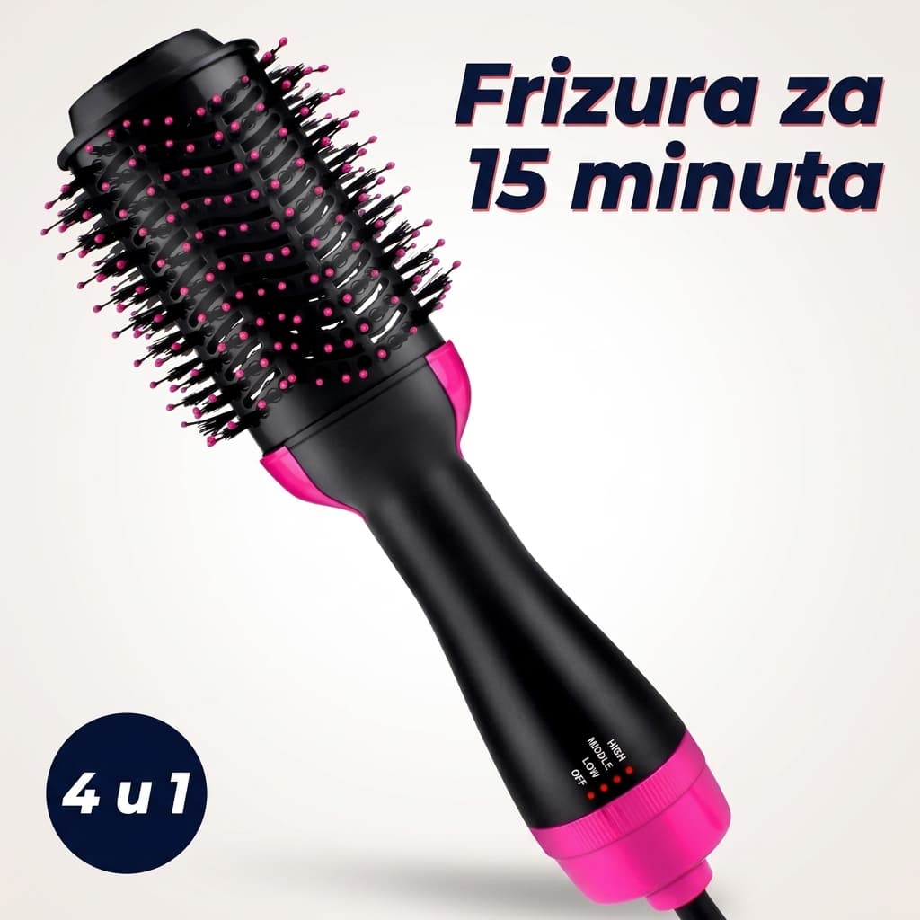 Četka za kosu sa toplotom 4 u 1